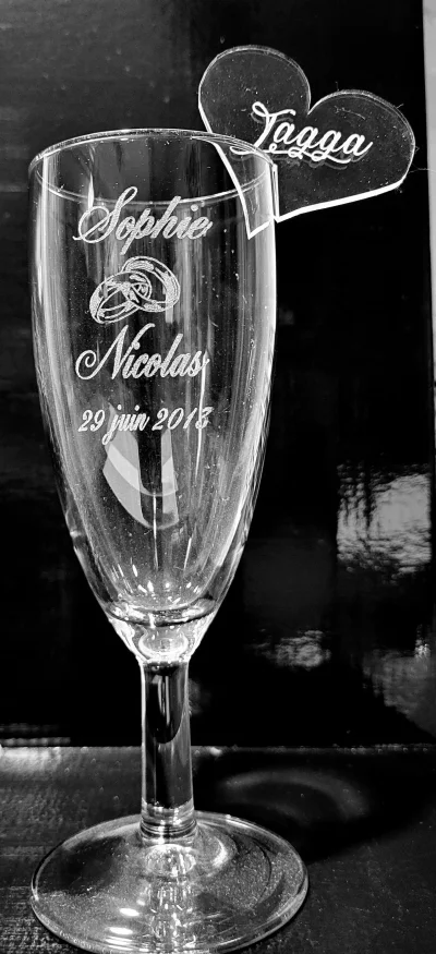 Ramel Gravure sur verre Fils - Photo 2