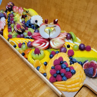 Créartfruits, créations aperitives ou dessert en fruits et légumes  - Photo 3